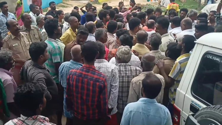 அதிகாரிகளை ரவுண்டு கட்டி விரட்டிய கிராமமக்கள்!