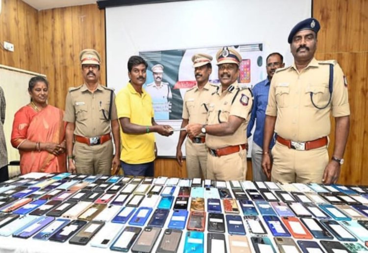 ஒர்கவுட் ஆன காவல் துறையின் "செல் டிராக்கர்" 94862-14166 வாட்ஸ்அப்! 162 செல்போன்கள் மீட்பு!