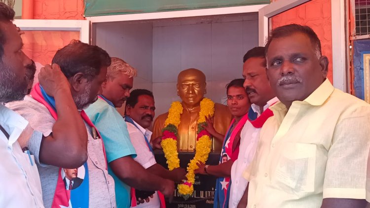 விசிக வின் திடீர் மாலை மரியாதை!!