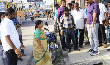 காட்பாடியில் ஆய்வு நடத்திய ஆட்சியர்!