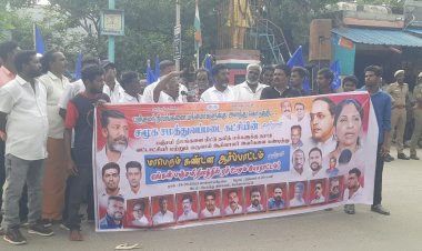 ஆக்கிரமிப்பு பஞ்சமி நிலத்தை பத்து நாட்களில் மீட்பதாக வட்டாட்சியர் உறுதி!  ஏர் உழும் போராட்டம் தற்காலிக வாபஸ்!