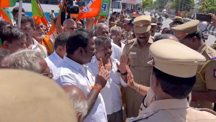 சனாதன சீண்டலை கண்டித்து மறியல் செய்த பாஜகவினர்! கைதும் விடுவிப்பும்!