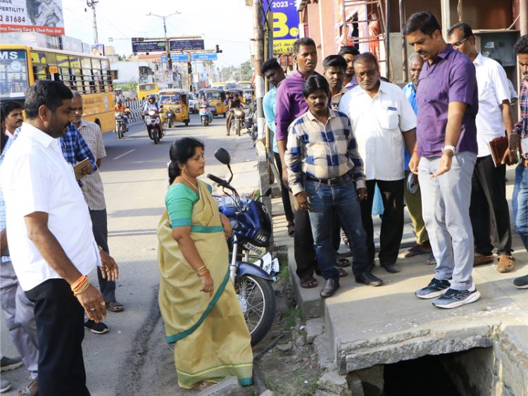 காட்பாடியில் ஆய்வு நடத்திய ஆட்சியர்!