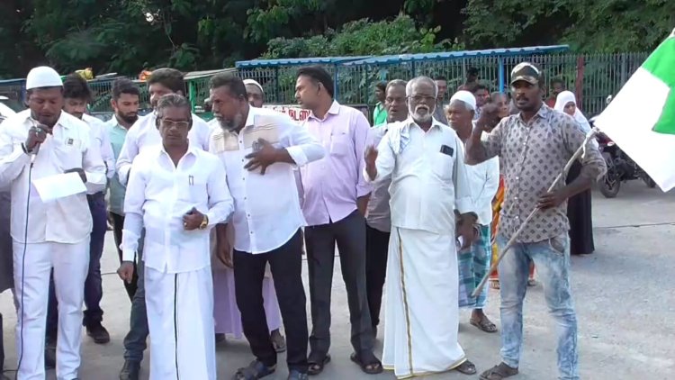 பாலஸ்தீனத்துக்கு ஆதரவாக வேலூரில் போராட்டம்!