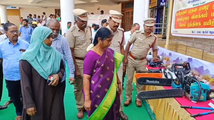 ராணிப்பேட்டை ஆட்சியர் முன்னிலையில் தீயணைப்பு வீரர்கள் அசத்தல்!