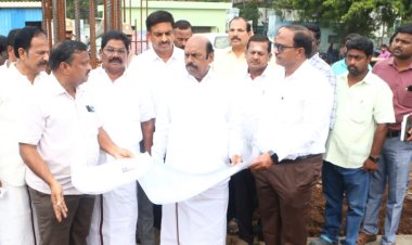 வேலூரில் ரூ.150 கோடி செலவில் கட்டப்படும் அரசு மருத்துவமனை! பணிகளை ஆய்வு செய்த அமைச்சர் எ.வ.வேலு!