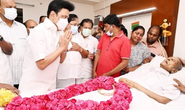 படிப்பை பாதியில் துறந்து, நாட்டின் சுதந்திரப் போராட்டத்தில் கலந்துக் கொண்ட என்.சங்கரய்யா காலமானார்!   அரசு மரியாதையுடன் பிரியாவிடை அளிக்கப்படும்'! முதலமைச்சர் உள்ளிட்டோர் அஞ்சலி!