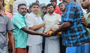 வெள்ளம் பாதித்த பகுதியில் பாஜக உதவி!