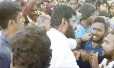 தேவாலயத்துக்கு சென்ற அண்ணாமலையை தடுத்து நிறுத்திய வாலிபர்கள்!