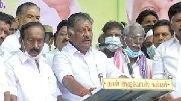 இரட்டை இலைக்கு சொந்தம் கொண்டாடும் ஓ.பி.எஸ்.! மோடி மீண்டும் பிரதமராக அமர பாடுபடப்போவதாக சொல்கிறார்!