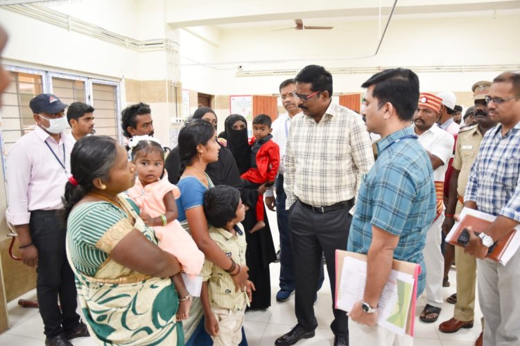 திடீரென அரசு ஆஸ்பத்திரிக்குள் நுழைந்த திருப்பத்தூர் கலெக்டர்!