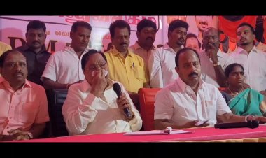 எங்கள் வேட்பாளரை கைது செய்ய முயற்சிக்கிறார்கள்! அமைச்சர் துரைமுருகன் பேட்டி! துக்கம் தொண்டை அடைக்க பேசி தொண்டர்களை கவர்ந்தார்!