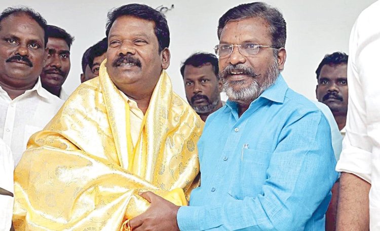 விசிக வேட்பாளர்களின் வெற்றிக்காக காங்கிரஸ் கட்சி உழைக்கும்! திருமாவை சந்தித்த பின் செல்வபெருந்தகை பேட்டி!!