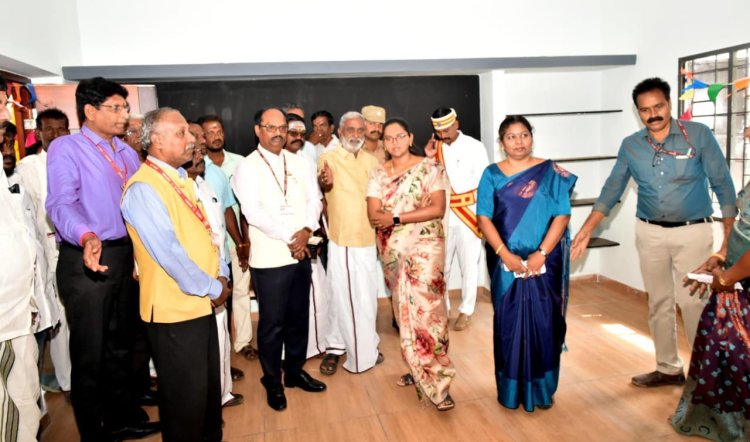 பள்ளிக்கூடங்கள் கட்டி திறப்பு! ஓ.என்.ஜி.சி.யின் சமூக பணிகளை திருவாரூர் ஆட்சியர் பாராட்டினார்!