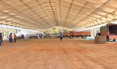 வேலூர் வெயிலின் தாக்கத்தினால் பிரதமரின் கூட்டம் காலையில் நடத்தப்படுகிறது!