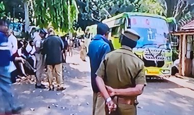 யானையை விரட்டும் வனக் குழுவினருடன் வாக்கு இயந்திரங்கள் கொண்டு செல்லப்பட்டன!