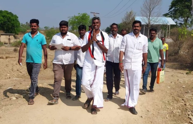 எவருமே போகாத மலைக்கிராமத்துக்கு நேரில் சென்று வாக்கு சேகரித்த அ.தி.மு.க.வேட்பாளர் பசுபதி!