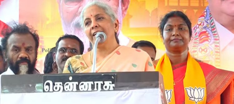 உதயசூரியன் தமிழகத்துக்கு உதிக்கக் கூடாது! மத்திய அமைச்சர் நிர்மலா சீதாராமன் பேச்சு!