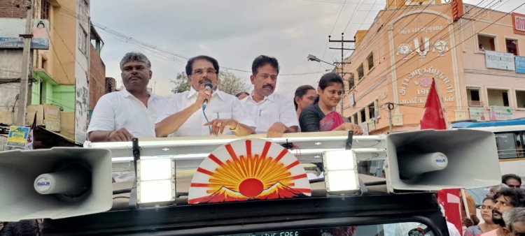 அண்ணாச்சி அமைச்சரின் அசத்தல் பிரச்சாரம்! திட்டங்களை கூறி வாக்கு சேகரிப்பு!
