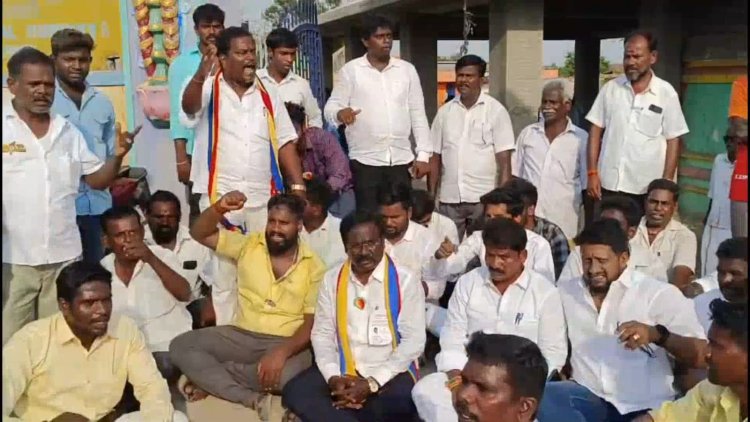 கைதானவரின் குடும்பத்தை சந்தித்த பாமக வேட்பாளர் பாலு!