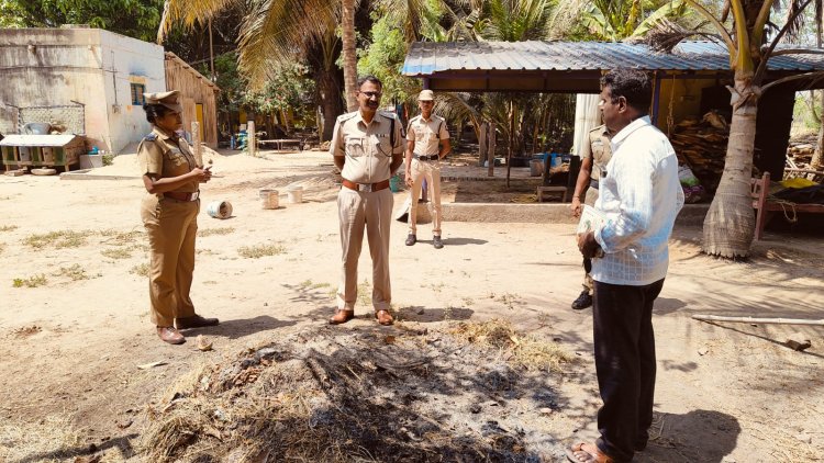 நேரில் ஆய்வு செய்த எஸ்பி..!எங்களை போட்டுவிடுவான் என்பதால் முந்திக்கொண்டோம்! மகனை கொன்றவர் தகவல்!
