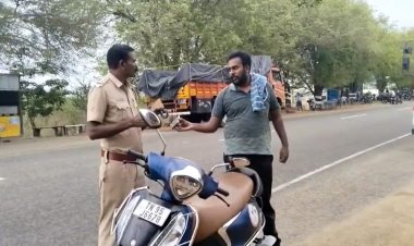 போலிசாரை மிரட்டி எஸ்கேப் ஆன நபர்! சாமன்யர்கள்புலம்பல்!!