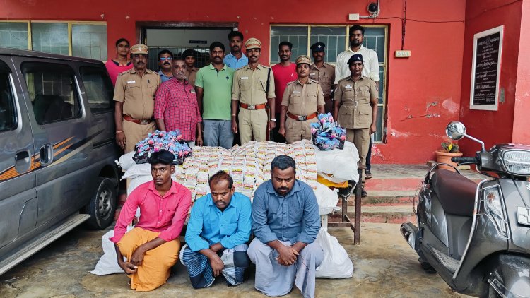 குட்கா மொத்த விற்பனையாளர் காருடன் கைது! குண்டர் சட்டம் பாயும் என எஸ்.பி .ஜெயக்குமார் தகவல் !