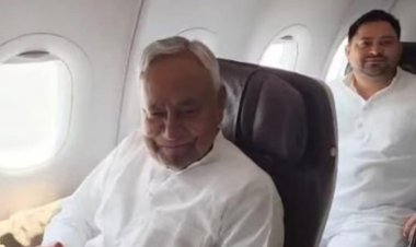 நிதீஷ் குமார் பயணித்த அதே விமானத்தில் தேஜஸ்வியும் டெல்லி சென்றார்! யதேச்சையாக நடந்ததாம்!