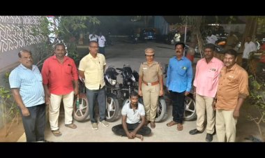 ஆற்காடு இன்ஸ்பெக்டர் அண்டு டீமிடம் சிக்கிய வாகன அபேஸ் ஆசாமி!