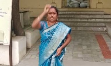 வட்டாட்சியர் அலுவலக வாயிலில் ஆவேசமாக பேசிய பெண்! 290 ஏக்கர் பட்டா முறைகேடு குற்றச்சாட்டை முதல்வர் பார்வைக்கு முன் வைத்தார்!