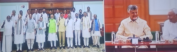 என் டி ஏ கூட்டணிக்கு ஆதரவு கடிதம் கொடுத்த சந்திரபாபு நாயுடு மற்றும் நித்திஷ்!