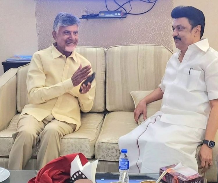 மு.க.ஸ்டாலின்... சந்திரபாபு நாயுடு டெல்லியில் சந்தித்து என்ன பேசினார்கள்!