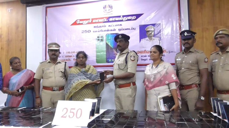 ஒரே நாளில் 6 குழந்தைகள் மீட்பு! செல்போன் ஒப்படைப்பு நிகழ்வில் எஸ்.பி.தகவல்!