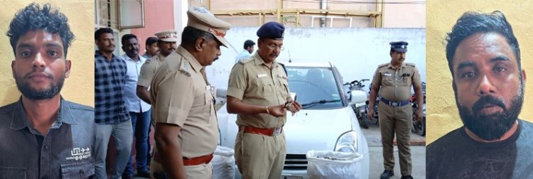 பொள்ளாச்சி டூ கேரளாவுக்கு கடத்த முயன்ற 60 கிலோ கஞ்சா சிக்கியது! இருவர் கைது!