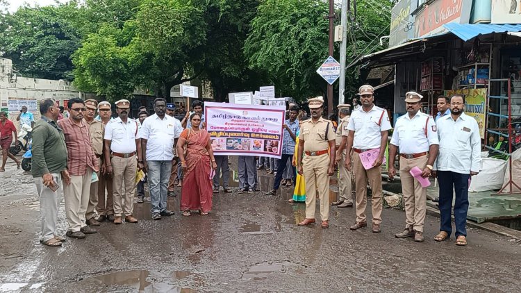 ராஜபாளையத்தில் போதை  ஒழிப்பு பிரச்சாரம்!