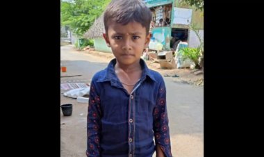 டிராக்டரில் சிக்கிய சிறுவன்! தந்தை கண் முன்னே பலி!