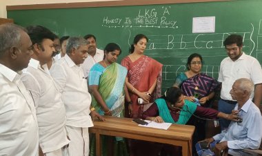 திமுக ஆட்சியில் தான் அதிநவீன இயந்திரங்கள் வழங்கப்பட்டது! எம்.எல்.ஏ.பூண்டி கலைவாணன் பெருமிதம்!