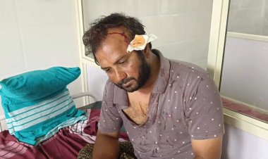 மணல் வண்டி குறுக்கே நிறுத்தியதால் சண்டை! உடைந்தது மண்டை!!