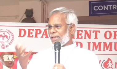 உயிர் காக்க குருதி கொடை! சிஎஸ்ஐ பிஷப் ஷர்மா நித்தியானந்தம் பேச்சு!