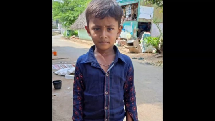 டிராக்டரில் சிக்கிய சிறுவன்! தந்தை கண் முன்னே பலி!