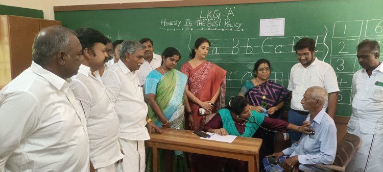 திமுக ஆட்சியில் தான் அதிநவீன இயந்திரங்கள் வழங்கப்பட்டது! எம்.எல்.ஏ.பூண்டி கலைவாணன் பெருமிதம்!