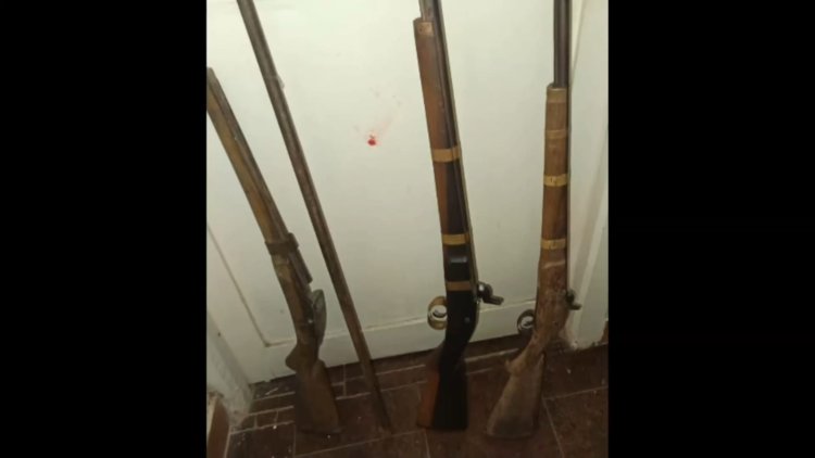 வேட்டை துப்பாக்கிகள் பறிமுதல்!