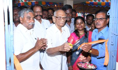 முதல்வரின் 101 வயது தாய் மாமா ஊராட்சி மன்ற அலுவலகத்தை திரந்தார்!