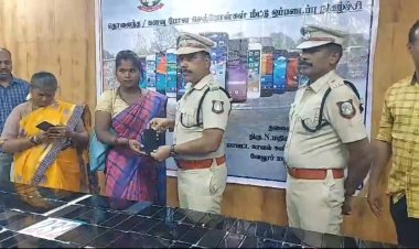 ரூ.2.54 கோடி மதிப்பிலான செல்போன்கள் கண்டுபிடித்து ஒப்படைப்பு! உரியவர்களிடம் வழங்கினார் வேலூர் எஸ்.பி.!