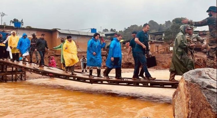 வயநாடில் ஏற்பட்ட இயற்கை பேரிடர்: பாதிக்கப்பட்டவர்களுக்கு ராகுல், பிரியங்கா நேரில் ஆறுதல்!