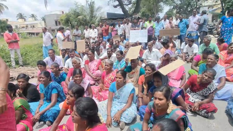 கல்குவாரிக்கு அமைக்க எதிர்ப்பு! வனவிலங்குகள் பாதிக்கும் நிலத்தடி நீர் காய்ந்துவிடும்.. மக்கள் மறியல்!