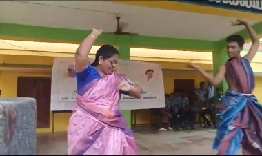 டேன்சிங் டீச்சர்" கலகலப்பு மாணவர்கள்!