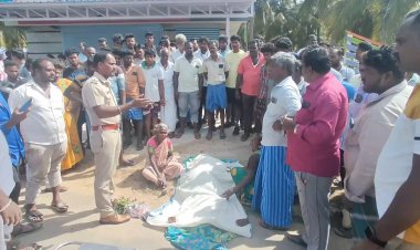 தூக்கிவீசப்பட்ட கணவன் மனைவி! எருதுகட்டுக்கு சென்ற வேன் மோதி விபத்து!