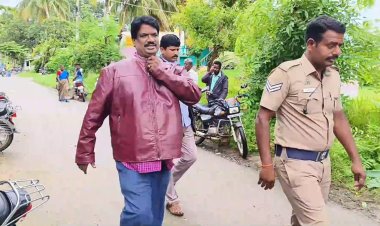  பெண் ஊழியருக்கு முத்தம் கொடுத்த தலைமை ஆசிரியர்!