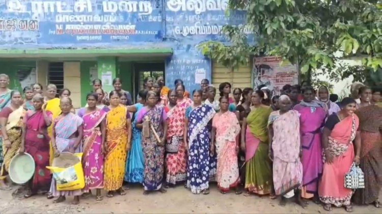 நூறு நாள் பணியாளர்களுக்கு பட்டை போட்ட ஊராட்சி!
